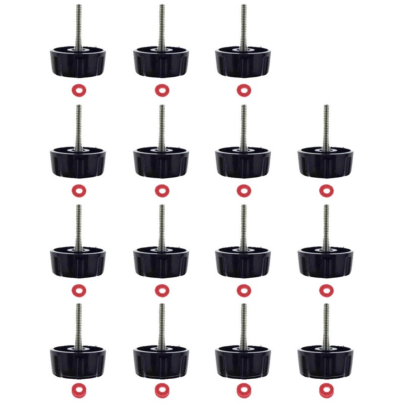 Kasteco 15 Pack Screws Nuts Caps for Fishing Spinning Reels Knob Power Handle Grip - Image 1